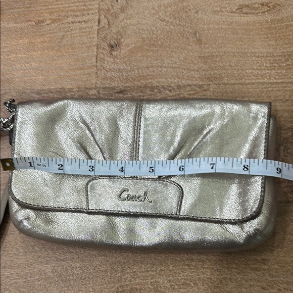Coach Metallic Wristlet Clutch - Picture 10 of 12